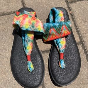Sanuk Yoga Sling Mat Sandals Size 10